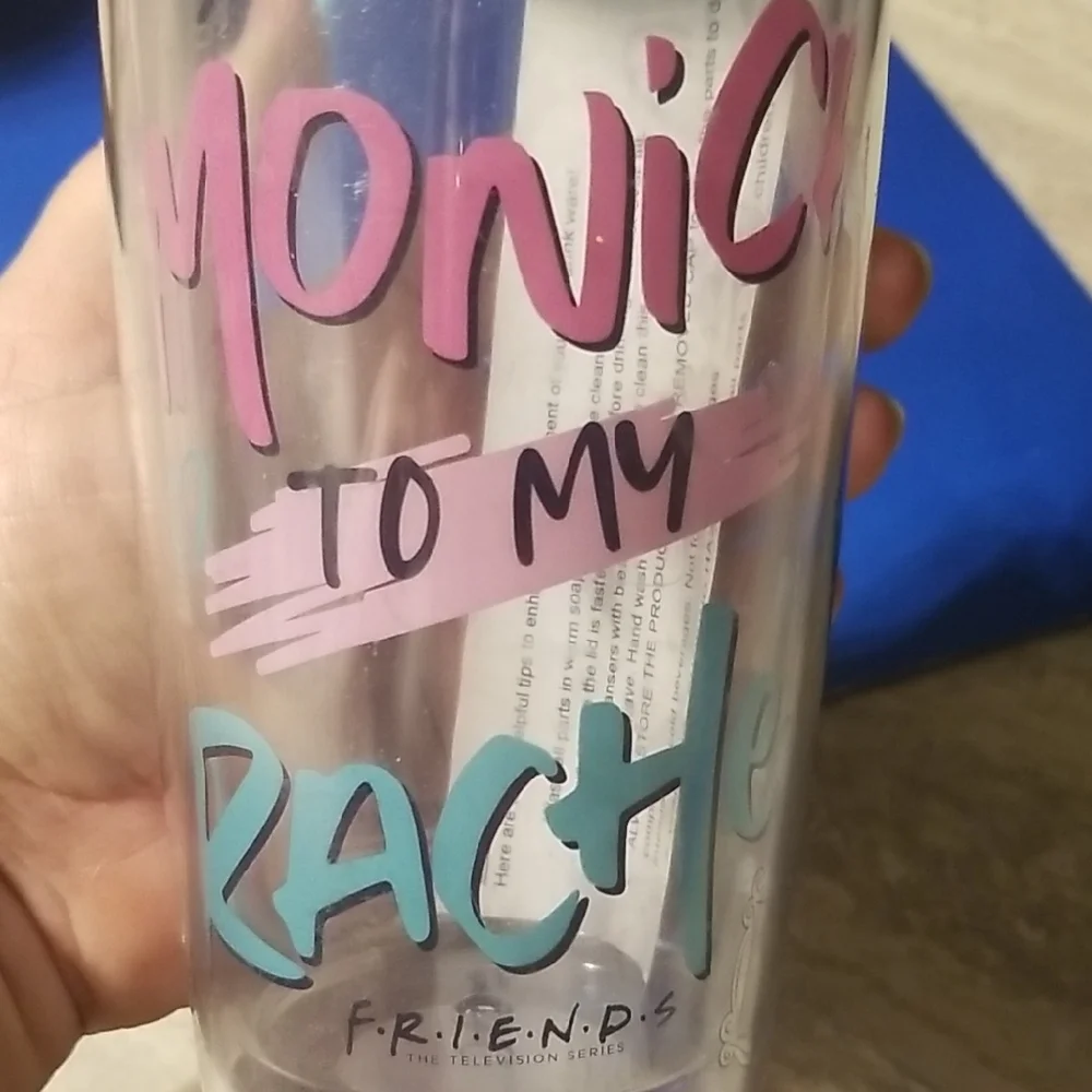 FRIENDS Tumbler with Pink, Blue, and Black Accents - Picture 4 of 8